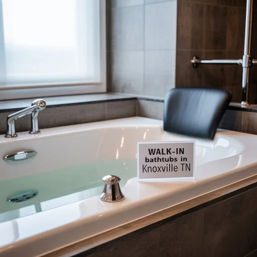 Stylish Walk-In Bathtubs Knoxville project showcasing non-slip floors and easy-access doors.