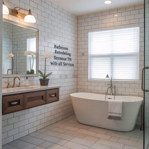 Expert bathroom renovation project in Seymour, TN showcasing before-and-after transformations with custom cabinetry and energy-efficient plumbing.